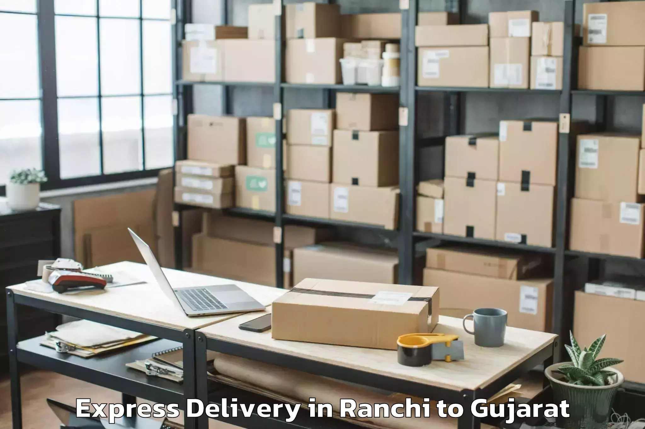 Leading Ranchi to Gussar Express Delivery Provider